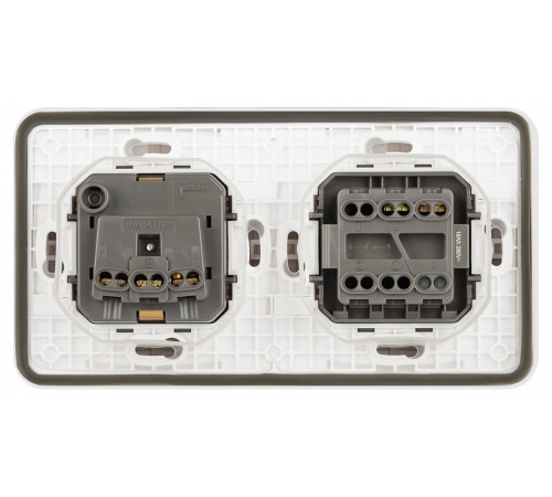 Блок с розеткой и выключателем Эра Эра Эксперт 11-7521-01