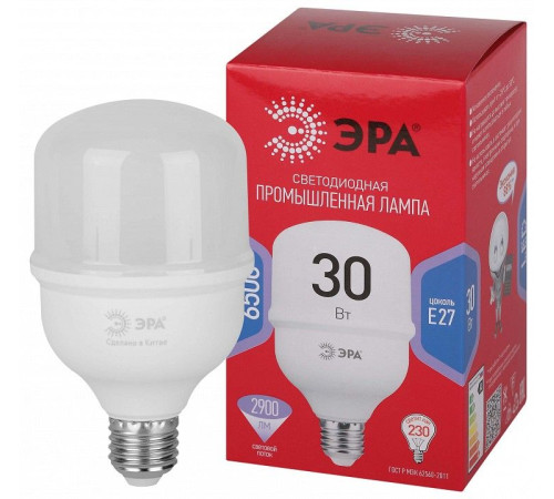 Лампа светодиодная Эра E27 30Вт 6500K LED POWER T80-30W-6500-E27 R
