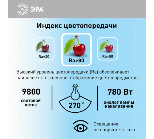 Лампа светодиодная Эра E27, E40 100Вт 6500K LED POWER T140-100W-6500-E27/E40 R
