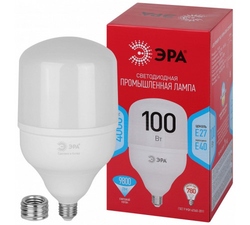 Лампа светодиодная Эра E27, E40 100Вт 4000K LED POWER T140-100W-4000-E27/E40 R