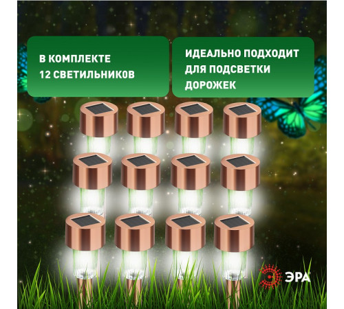 Наземный низкий светильник Эра SL-SS30-CPR-M