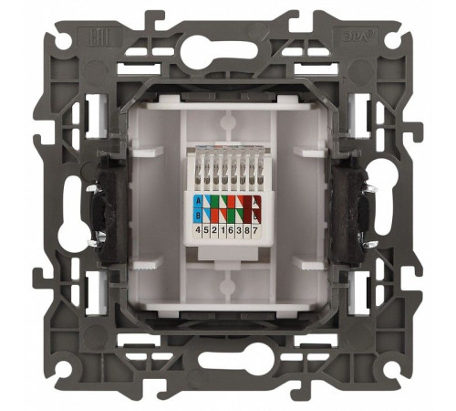 Розетка Ethernet RJ-45 без рамки Эра Эра Elegance 14-3107-01М