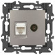 ТВ-розетка и розетка Ethernet RJ-45 без рамки Эра Эра Elegance 14-3110-16