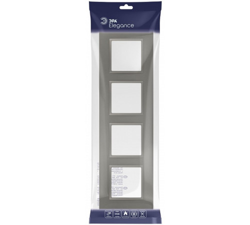 Рамка на 4 поста Эра Эра Elegance 14-5014-16