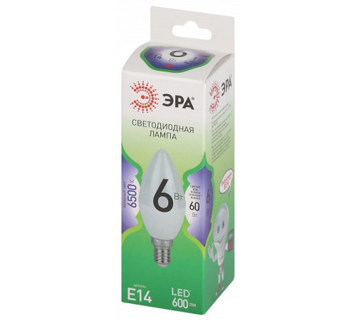 Лампа светодиодная Эра Green Line LED B35-6W-865-E14 GL