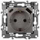 Розетка с заземлением и со шторкой и 2хUSB, без рамки Эра Эра 12 12-4108-16