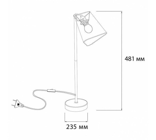 Настольная лампа декоративная Escada Hall 10185/L Black