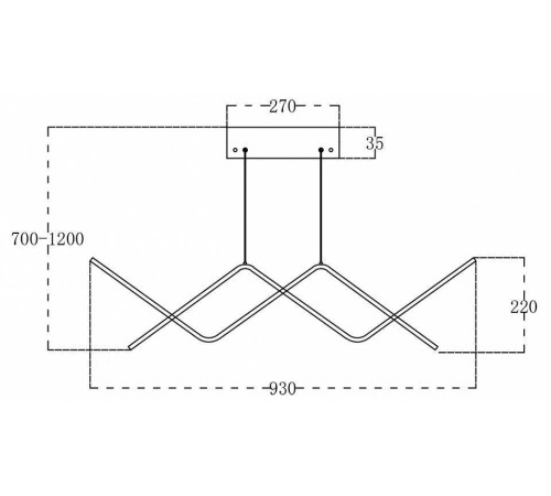 Подвесной светильник Escada Zigzag 10208/S LED