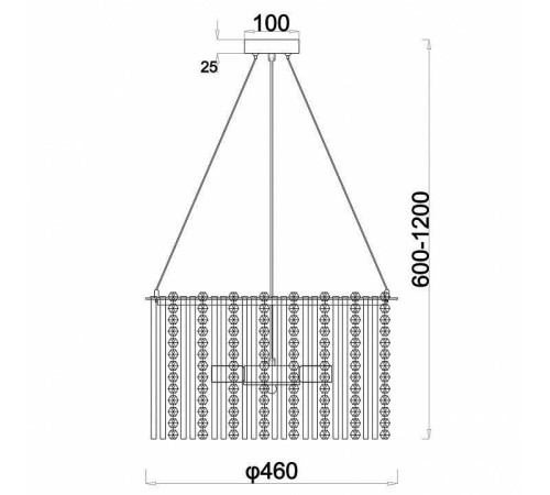 Подвесная люстра Escada Astley 2104/6S