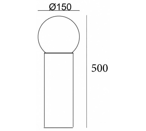 Наземный низкий светильник Escada 30001 30001G/01