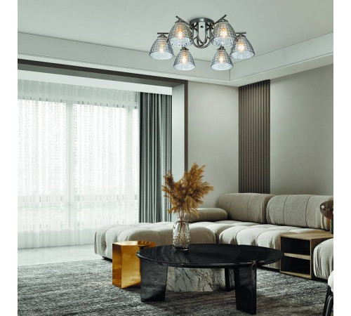 Потолочная люстра Escada Adonis 659/6PL Black