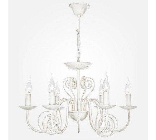 Подвесная люстра Eurosvet Tomas 60018/6 белый с золотом