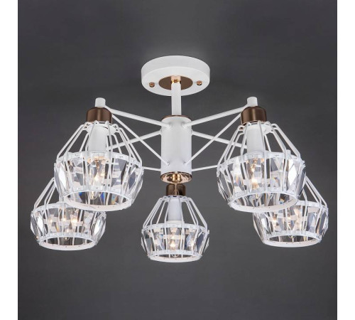 Люстра на штанге Eurosvet Lord 70075/5 белый