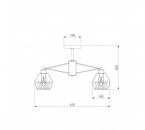 Люстра на штанге Eurosvet Lord 70075/5 белый