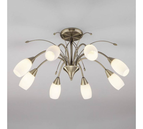 Люстра на штанге Eurosvet Ginevra 30280/8 античная бронза