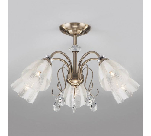 Люстра на штанге Eurosvet Floranse античная бронза 30155/5