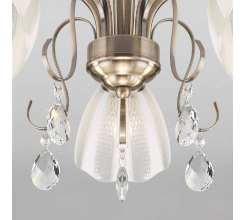 Люстра на штанге Eurosvet Floranse античная бронза 30155/5