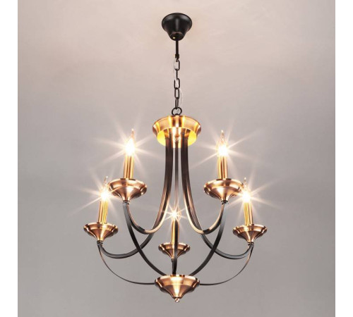 Подвесная люстра Eurosvet Lazzaro 60098/5 черный
