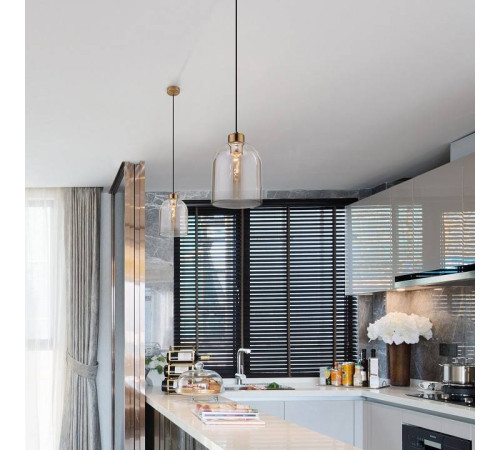 Подвесной светильник Eurosvet Tandem 50119/1 латунь