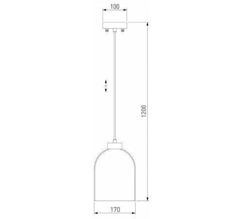 Подвесной светильник Eurosvet Tandem 50119/1 латунь