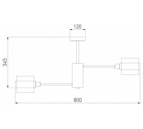 Люстра на штанге Eurosvet Arcada 70127/8 черный