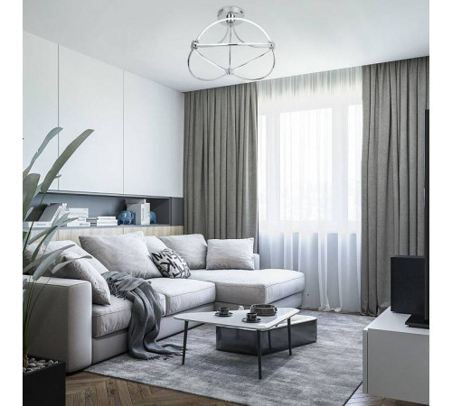 Потолочная люстра Eurosvet Petto 90246/6 хром Smart