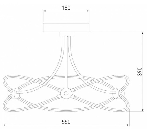 Потолочная люстра Eurosvet Petto 90246/6 хром Smart