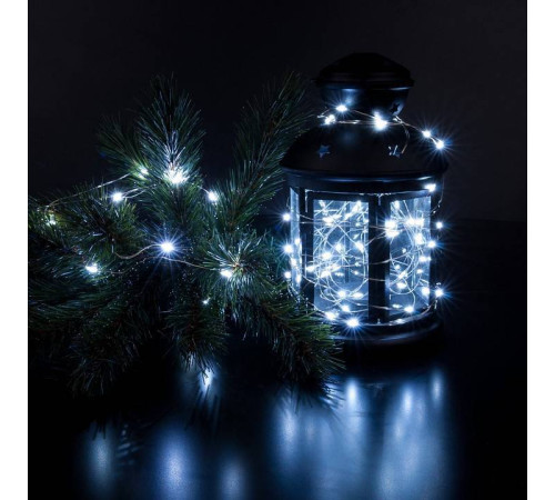 Гирлянда Нить Eurosvet Роса 400-008 белый