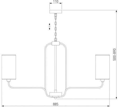 Подвесная люстра Eurosvet Purezza 60128/8 хром 60128/8