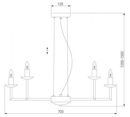 Подвесная люстра Eurosvet Cariso латунь 60150/10
