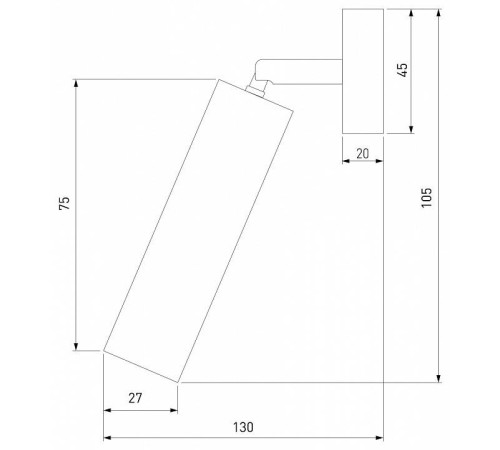 Спот Eurosvet Pin LED белый 20133/1
