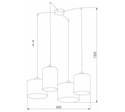 Подвесная люстра TK Lighting Juta 6585 Juta