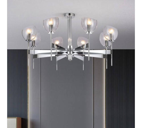Люстра на штанге Eurosvet Arrista 60130/8 хром Smart 60130/8