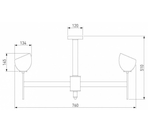Люстра на штанге Eurosvet Arrista 60130/8 хром Smart 60130/8