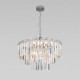 Подвесная люстра Eurosvet Elegante 10130/8 хром/прозрачный хрусталь Strotskis