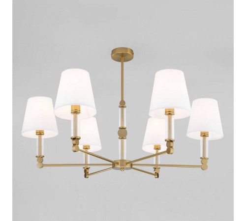 Люстра на штанге Eurosvet Conso 60145/6 латунь