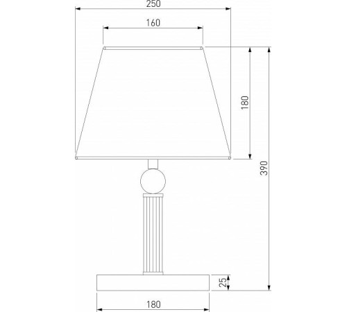 Настольная лампа декоративная Eurosvet Conso 01145/1 латунь