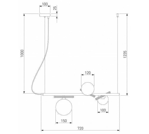 Подвесной светильник Eurosvet Salut a062095