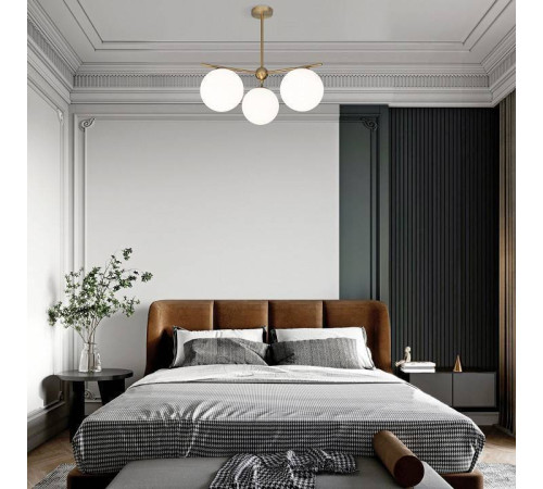 Люстра на штанге Eurosvet Marbella 60147/3 латунь