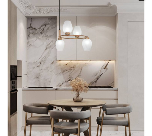 Подвесная люстра Eurosvet Alva 30183/4 латунь