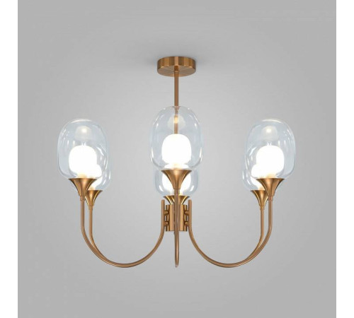 Люстра на штанге Eurosvet Spritz 70217/6 латунь