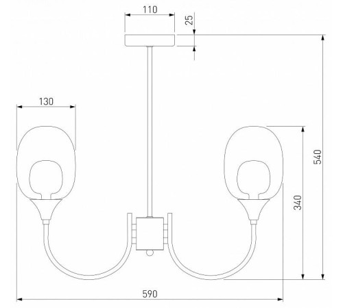 Люстра на штанге Eurosvet Spritz 70217/6 латунь