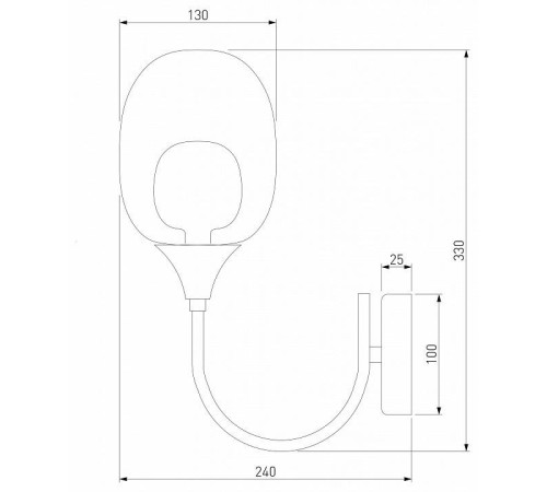 Бра Eurosvet Spritz 70218/1 латунь