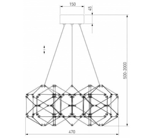 Подвесная люстра Eurosvet Uma 90369/5 медь