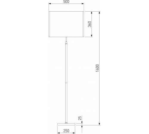 Торшер Eurosvet Notturno 01163/1 черный