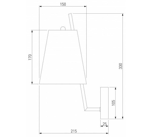 Бра Eurosvet Topanga 60173/1 латунь