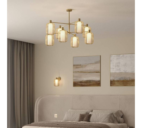 Люстра на штанге Eurosvet Voile 30192/8 золото