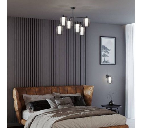 Люстра на штанге Eurosvet Voile 30191/6 черный