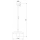 Подвесной светильник TK Lighting SILA 10757 SILA SABIA BROWN