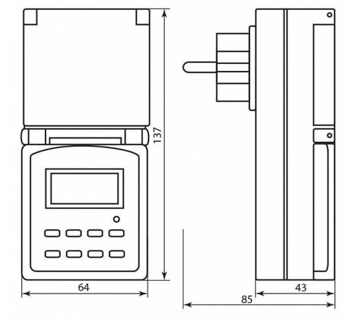 Розетка с таймером Feron TM23 23206